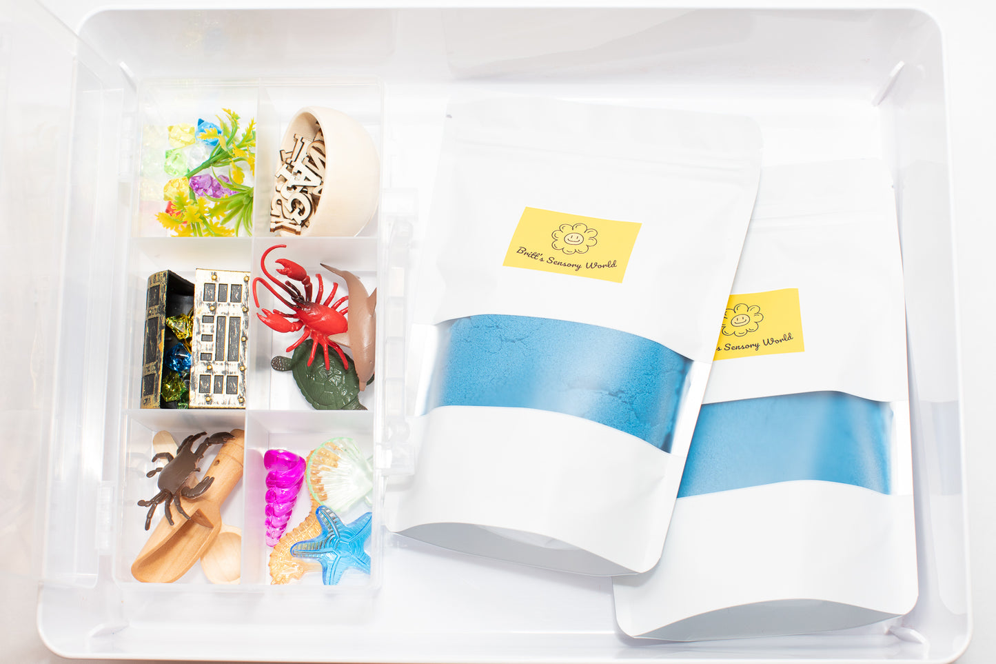 Ocean Kinetic Sand Bin