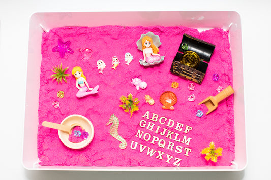 Mermaid Kinetic Sand Bin