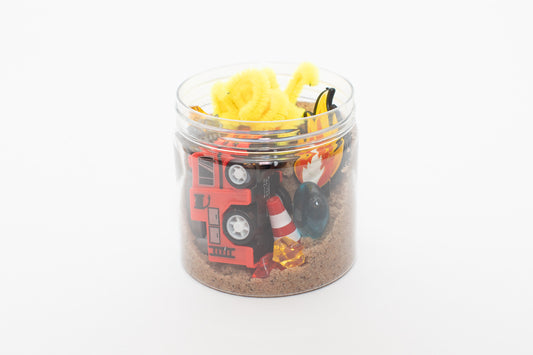 Fire Truck Sensory Jar