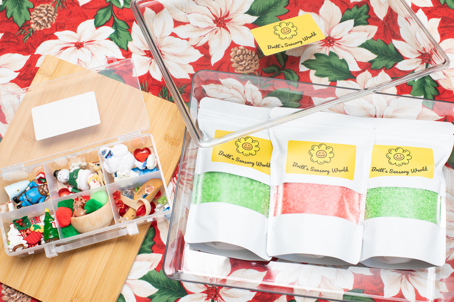 Christmas Sensory Rice Bin