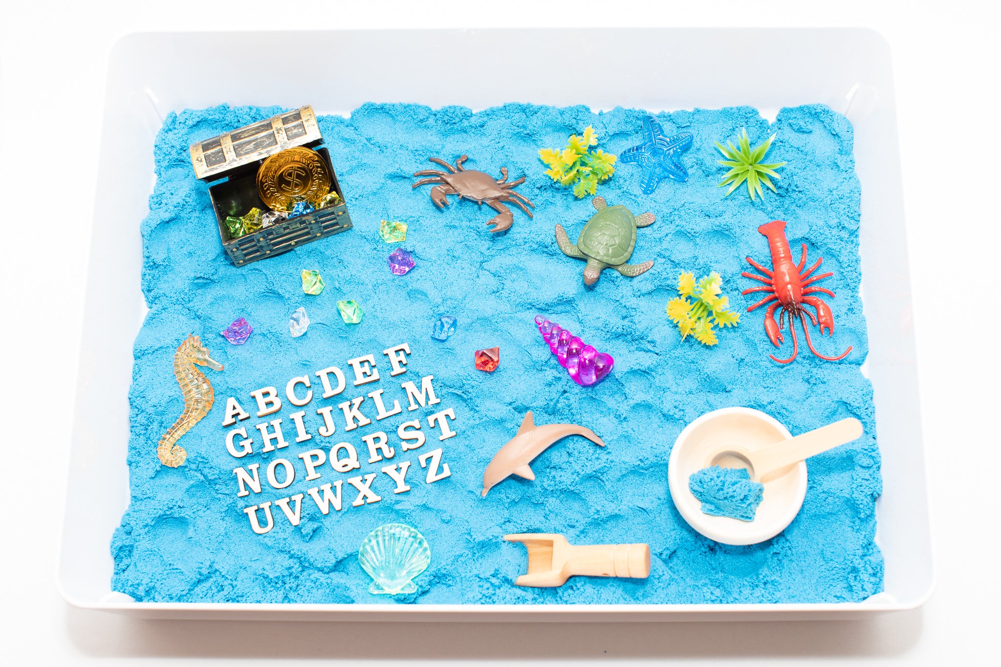 Ocean Kinetic Sand Bin Bin Included